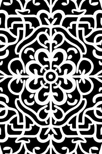 svg, vector, black and white, chinese ethnic pattern pattern