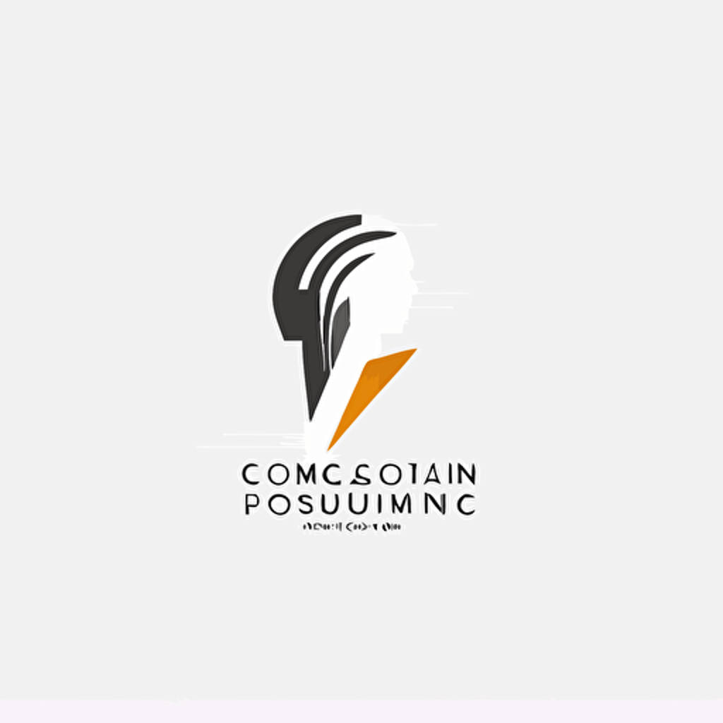 vector logo, minimalist, abstract, white background, business growth consulting