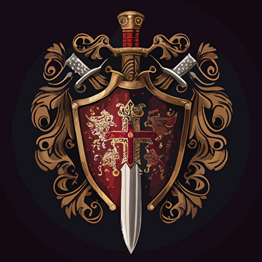 Sword and Shield Vector art