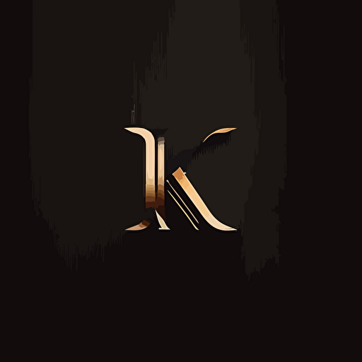 letter "K" logo, solid background, simple, vector, svg