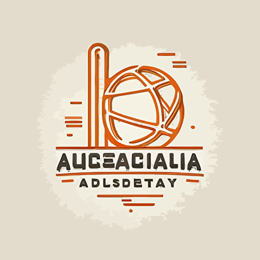 vector logo style basketball academy chemical tube minimalistic