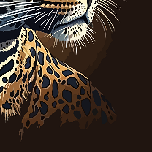 vector illustration of a jaguar