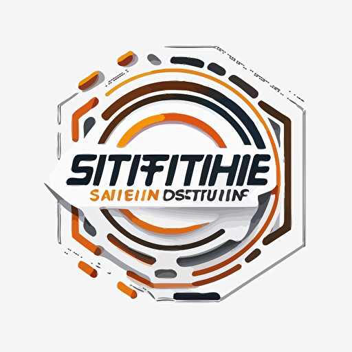 vector logo shape for Digital shifting System from offline to online system ,white background,vector shape