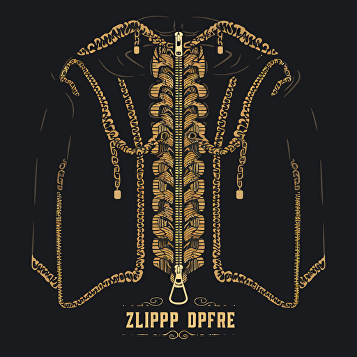 zipper, vector logo, clothing fashion brand, lifestyle clothing