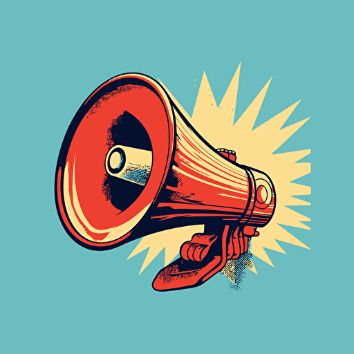 vectorised megaphone
