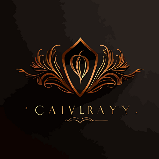 luxury simple logo, vector image