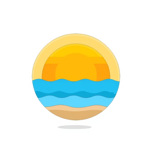 a sunsetting over a beach