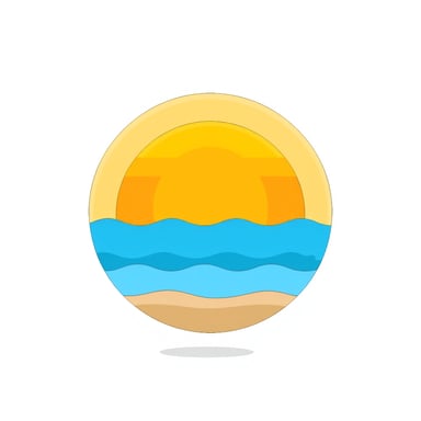 a sunsetting over a beach