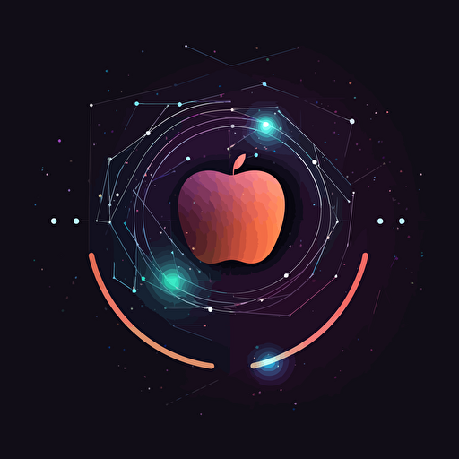 Sophisticated cosmic startup logo, Apple Inc.-inspired refinement, minimalist celestial elements, contemporary atmosphere, vector illustration, Adobe Illustrator