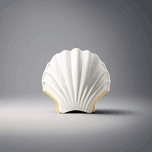 shell, white, scheme, medium contrast, no burn highlights, flat white background, octane render, v-ray , vector art,