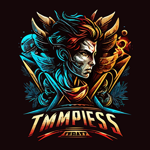 a vector logo for My video game business called Tempest Games