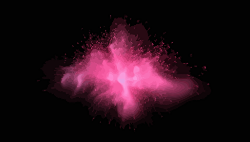 Vector pink sparkles on an isolated transparent black background. Atomization of pink dust particles png. Glowing particles png. pink dust. Light effect