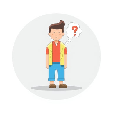 people pondering a question 