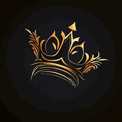 king shape crown simple vector logo unique