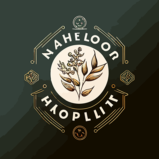 modern logo, homeopathic, health product, medical, holistic, vector