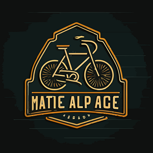 make bicycle shop logo, vector logo, minimalistic logo, bicycle and mouse pointer, simple, no background