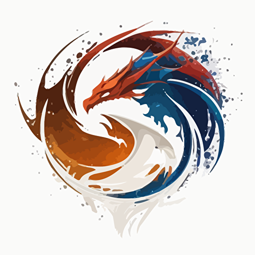 logo, simplistic, Imagination Dragons, vector, white background