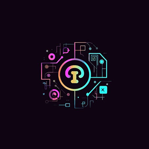 Create a logo inspired by Instagram, that represents the fusion of technology and money. The logo should incorporate elements such as microchips, circuit boards, and symbols of currency, such as dollar signs and euro signs. The design should be clean, modern, and easily recognizable, with a color palette that conveys a sense of sophistication and wealth. The logo should feature carousels or slides, representing the scrolling feature of Instagram, Illustration, vector art,