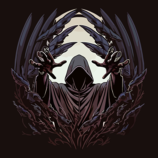 reaper hands spread vector