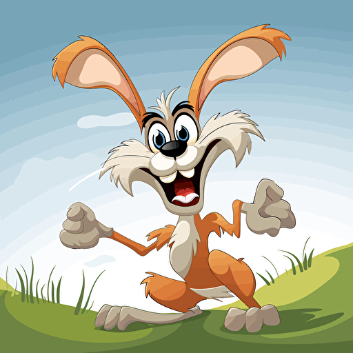 cartoon locanic hare, vector, for animation