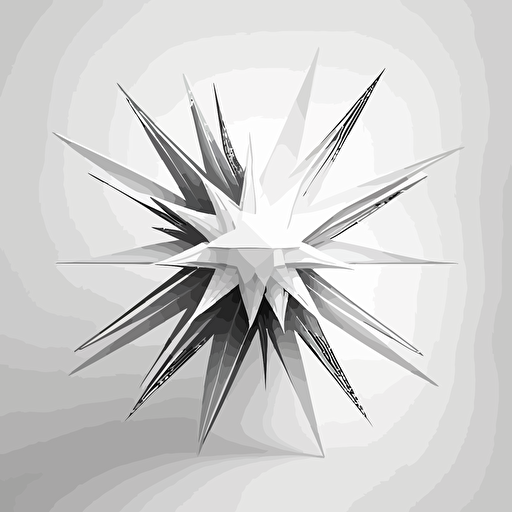 big minimalistic digital star as simple geometric shapes, avant garde, vector