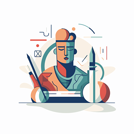 sculpting sessions, icon, comic vector illustration style, flat design , minimalist logo, minimalist icon, flat icon, adobe illustrator, white background, simple