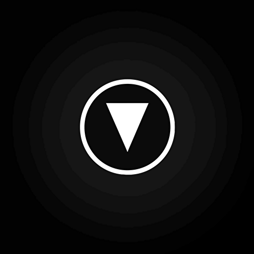 black and white, simple poll vector symbol