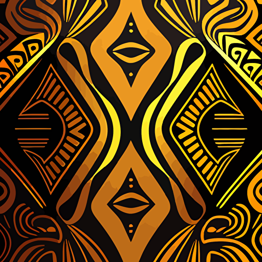a vector art modular african shape pattern v5