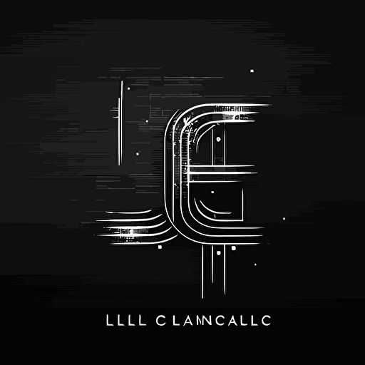 Initial Letter LC Sound Weaves Logo Design Concept, vector, 2d style, minimal**