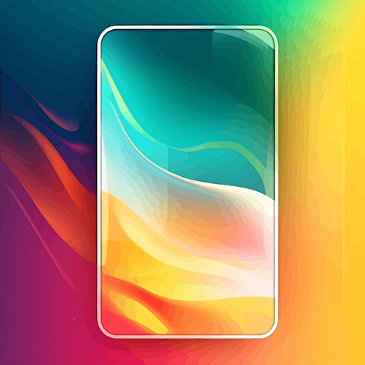 Colorful fluid gradient background with glass morphism. Vector template futuristic trendy design