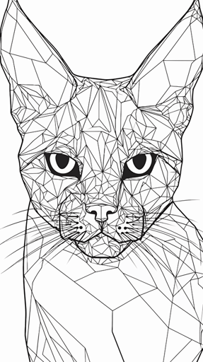cat continuous line drawing cute pet stock vector