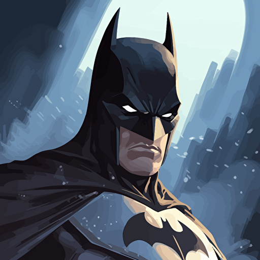 create a drawing about batman, vector