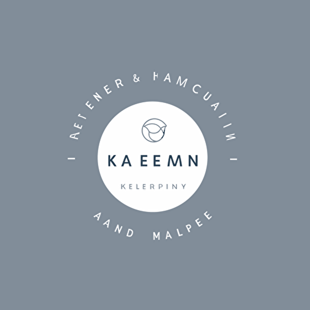 The logo with the name Anna Keymer. visual identity for a psychologist, sem\life, hipster, minimalist and simple, vector