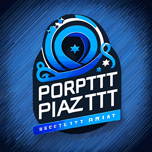 vector logo for Smart Reportz blue and professional