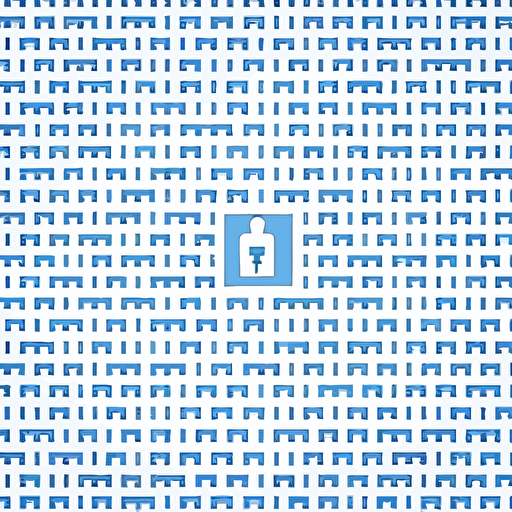 simple minimalist vector flat patterned password security wallpaper no shadows no gradients blue and white color
