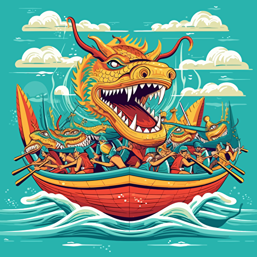 dragonboat vector
