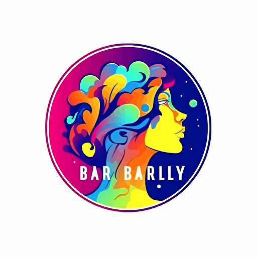 logo for an art prints company, colorful, vector sticker style,