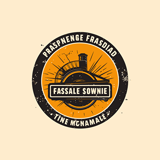 A simplistic vector logo for a pressure washing company that communicates top quality service