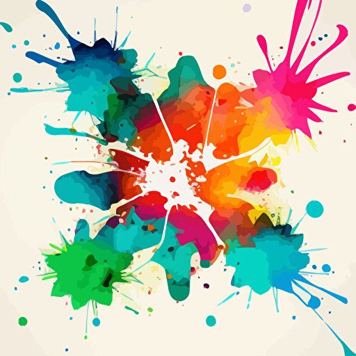 watercolor splatter, tile, pattern, vector image