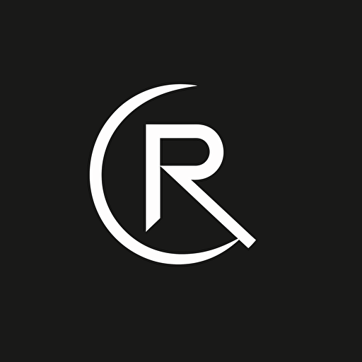 simple brand logo, letter R, logo, vector logo, vector design, logo design, design ideas, black and white, classic cool design, fast moving, speed
