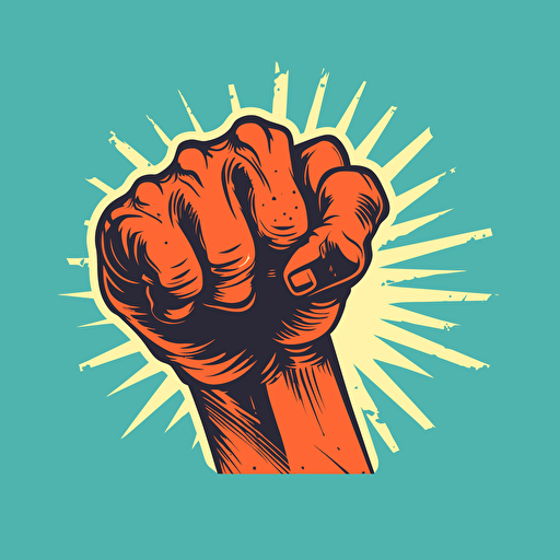 fist simple vector style