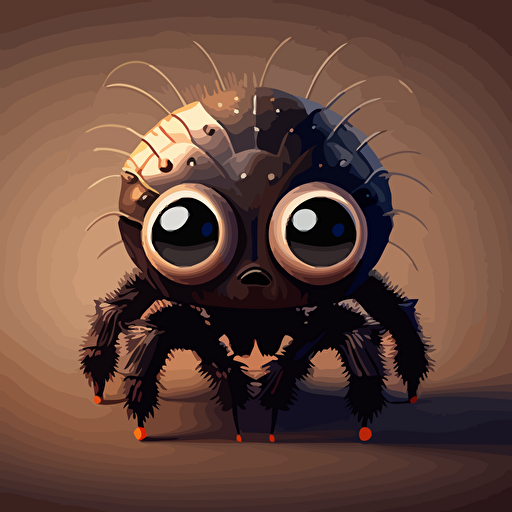cute spider, vector art style
