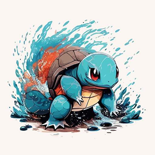 squirtle vector design, white background