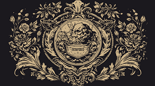 logo for manor estate, vector, antique