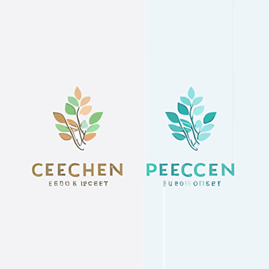 Design a sleek and modern logo for a healthcare business using a vector medium. The style should be minimalistic, reminiscent of Apple's design language. Utilize a soft and natural lighting to emphasize the clean and professional aesthetic. Employ a color palette that includes soothing and calming tones, such as pastel blues and greens. Capture the composition using a Canon EOS R5 with a 24-70mm f/2.8 lens, opting for a medium close-up shot with a centered subject.