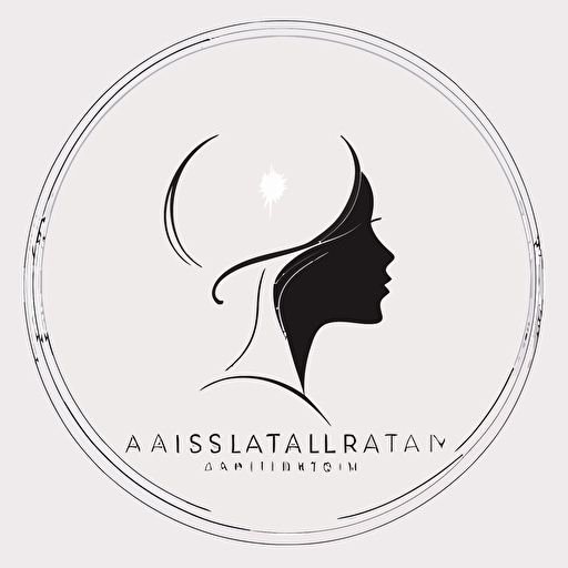 A minimalist and light beauty institut logo ; simple ; vector ; outline