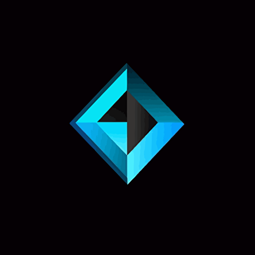 Indefinite labs logo, video game company, sharp, vector, blue and black, web3