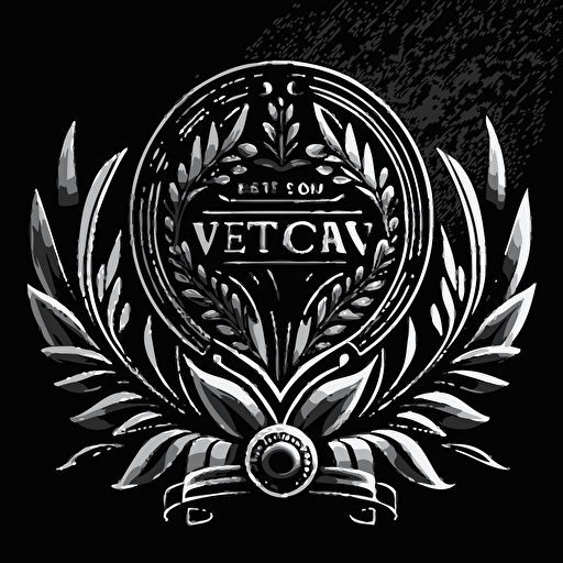 vector award logo, black and white