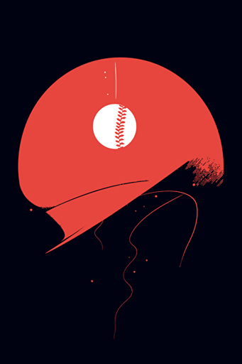 baseball, minimalistic vector,
