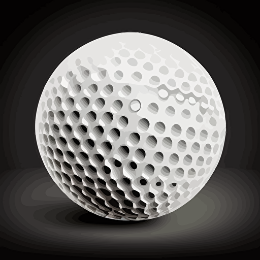 simple vector golf ball